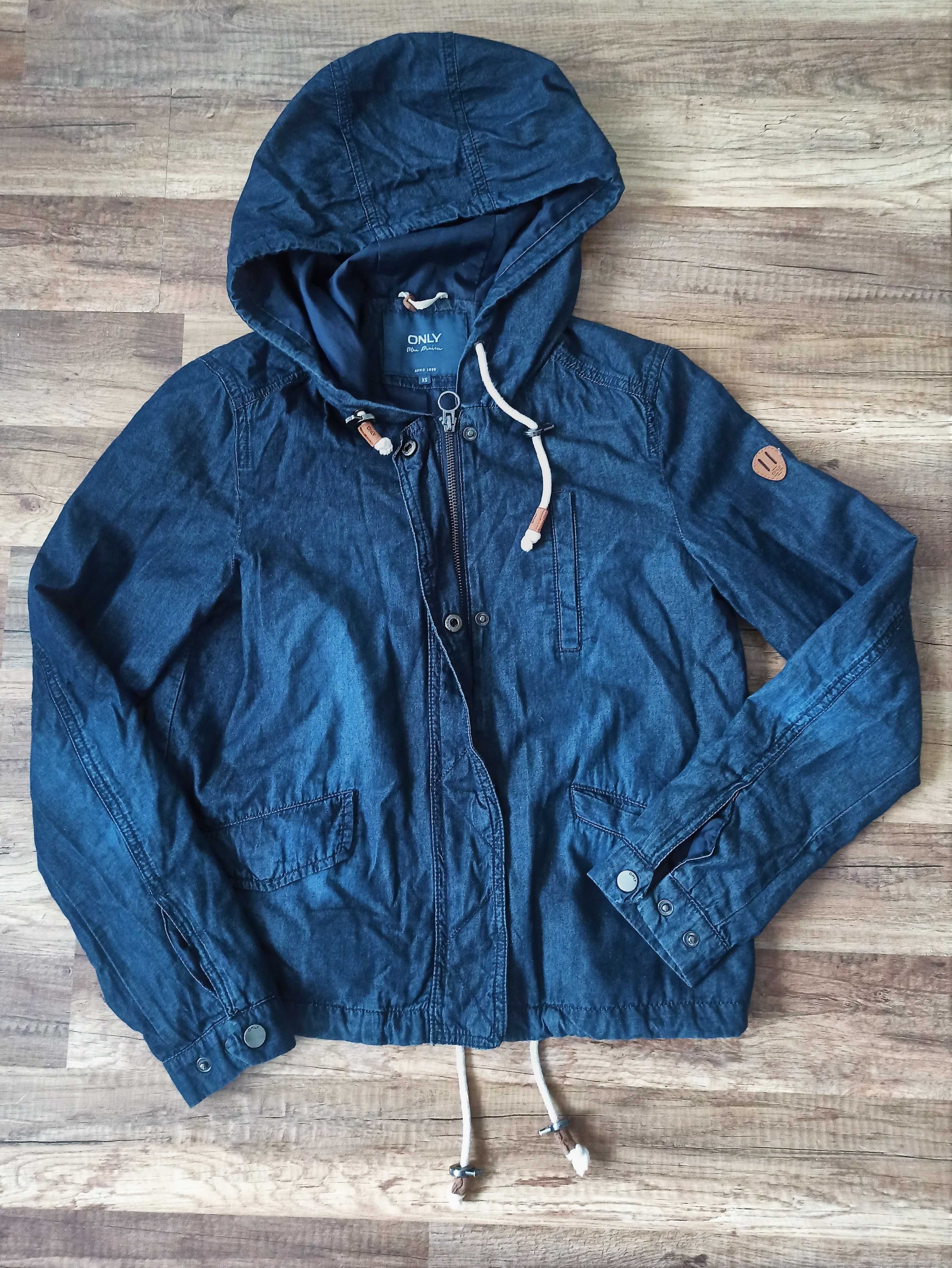 Kurtka, katanka ONLY Blue Denim, rozmiar XS