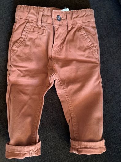 Calças Sarja Bebe Menino 12-18M Zippy ** NOVAS C\ ETIQUETA **
