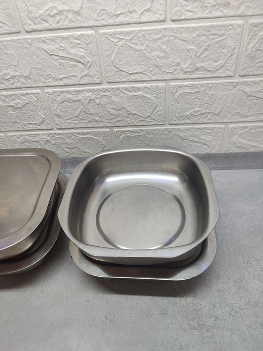 Судочки контейнеры для холодцю нержавіюча сталь з кришкою