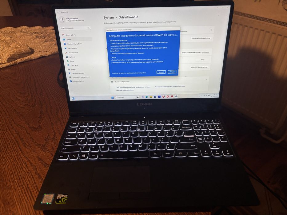 Laptop Lenovo Legion Y530-15ICH (81FV) gamingowy