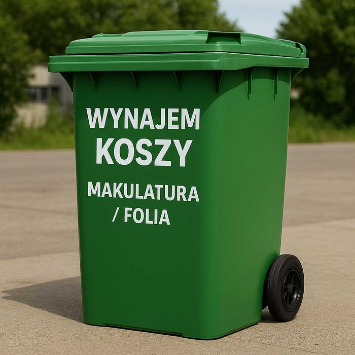 Kontener / kosz na makulaturę i folię – wynajem od ręki!