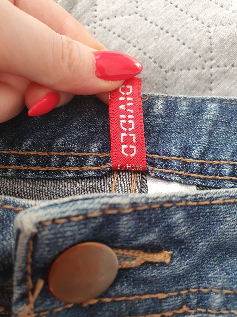 Spodenki jeans mega krótkie H&M