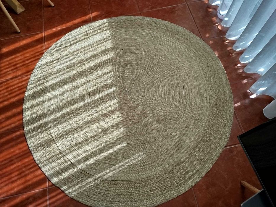 Tapete de juta 120cm de diâmetro