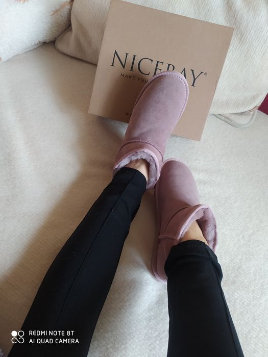 Buty emu firmy Nicebay 43 28 cm wkładka. Stopa 27.5-28cm. skóra wełna
