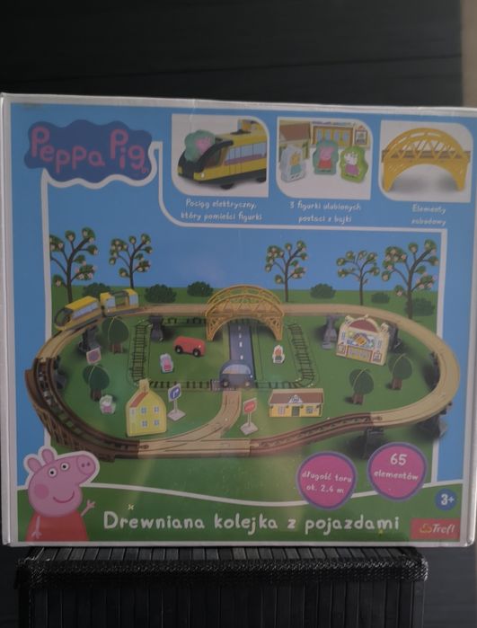 Drewniana kolejka Peppa Pig