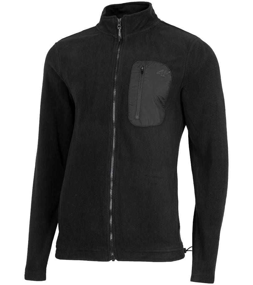 Ciepły Męski Polar 4F Bluza CZARNY (PLM012 20) - L [WYSYŁKA 24H]
