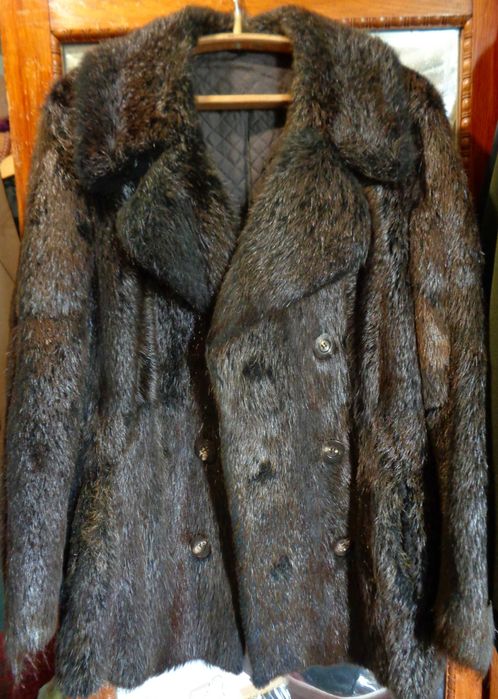Редкая дорогая шуба мех бобра пальто меховое дубленка куртка Германия