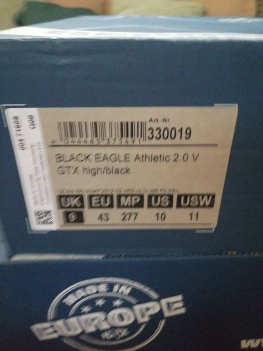 Black Eagle Athletic 2.0 V GTX High/Black