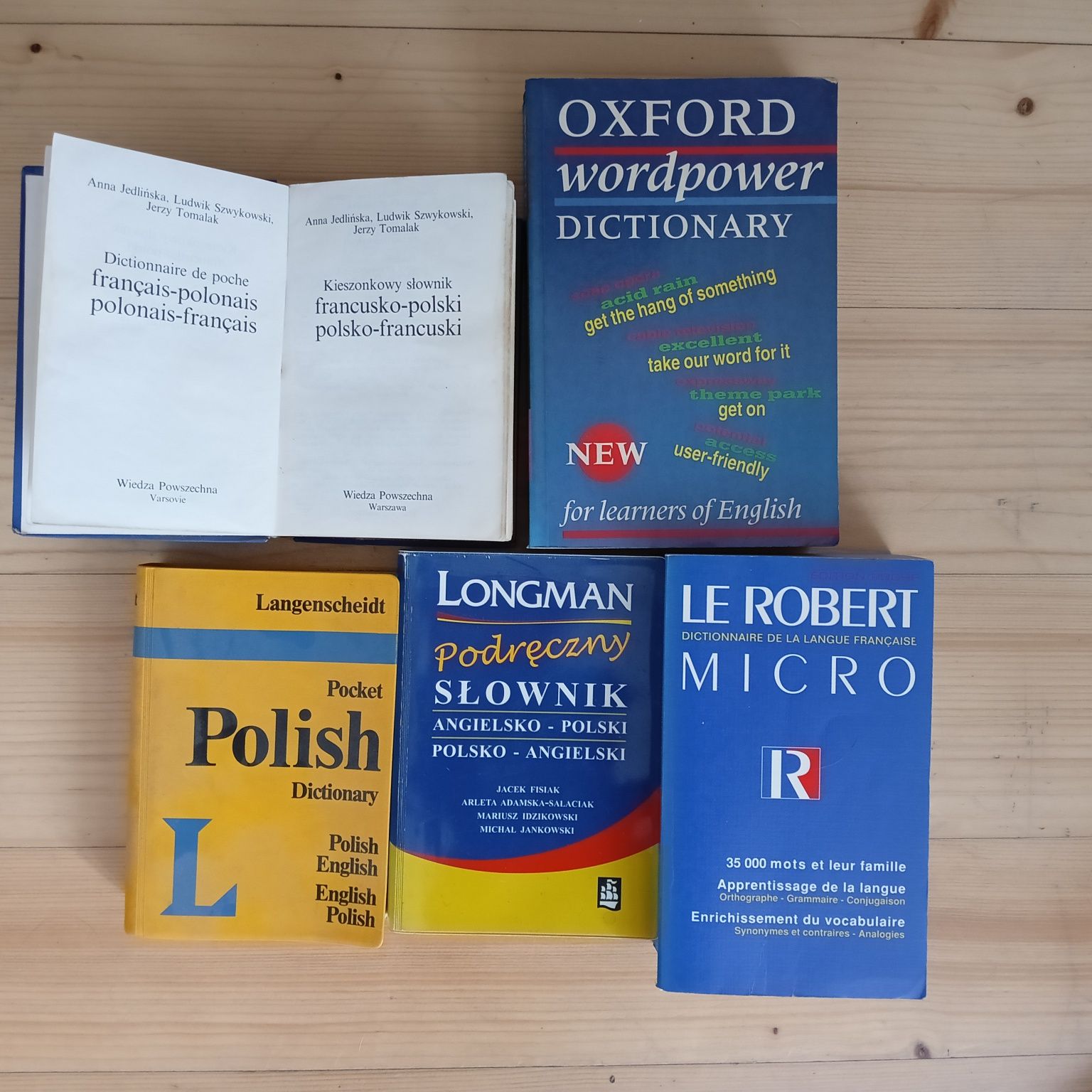 Longman, Le Robert, Langenscheidt słowniki