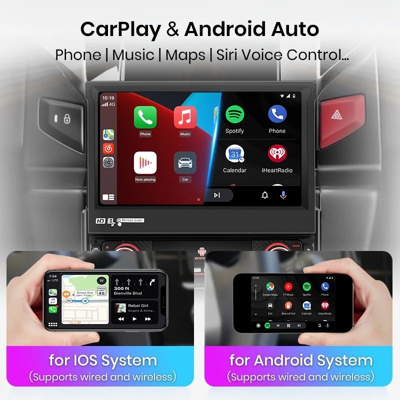 Rádio 1din 7" android 2/32Gb universal Carplay gps wifi Bluetooth NOVO