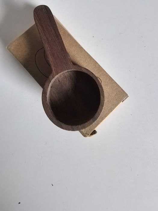 Drewniana miarka, łyżeczka do kawy