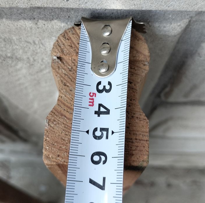 Poręcz dębowa omega (6,4x4,3cm) - w dwóch kawałkach 102 cm i 87 cm