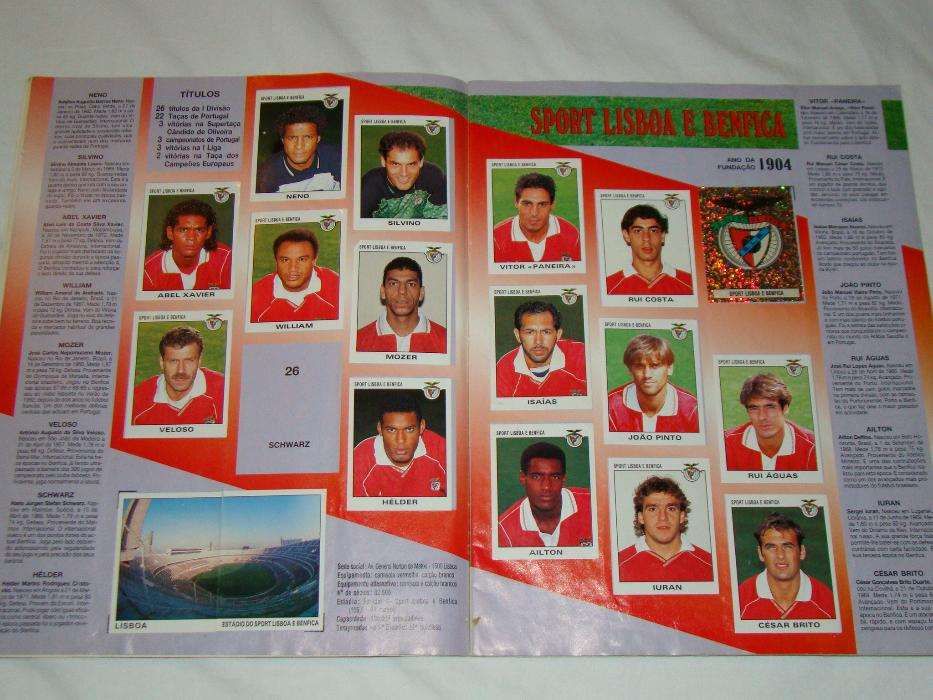 Caderneta Panini Futebol 93-94