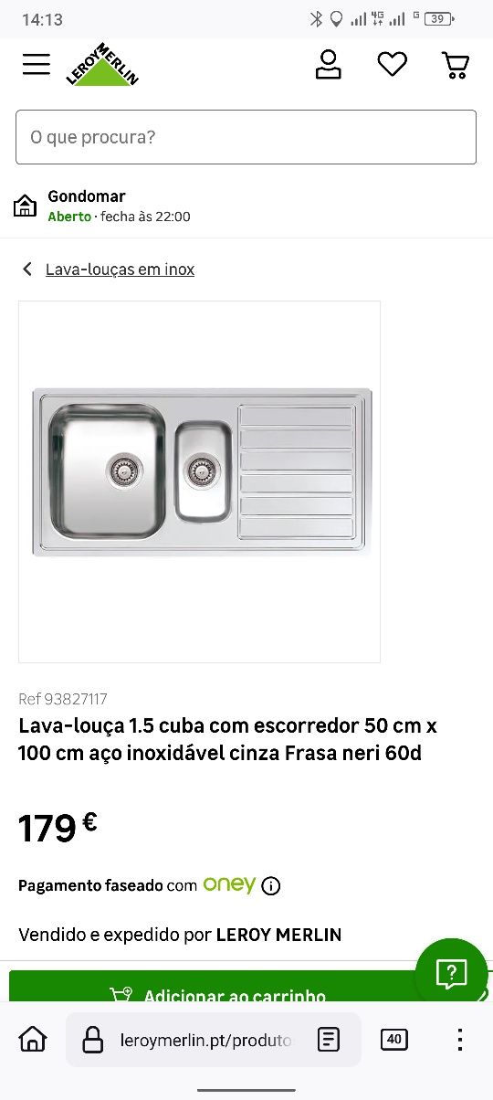 Banca Inox Lava-louça 100x50 2 slots
