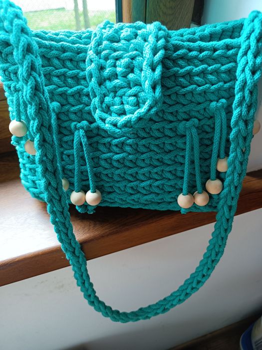 Torebka ze sznurka bawełnianego