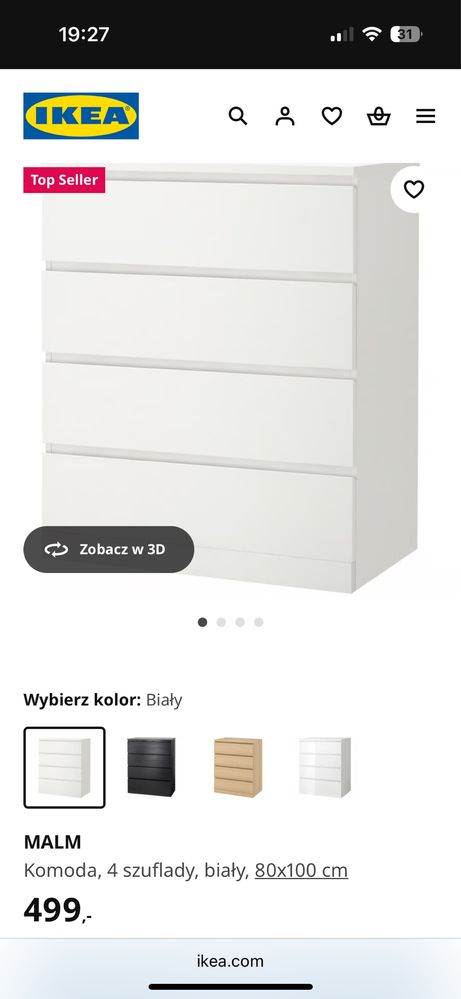 Komoda IKEA 4 szuflady