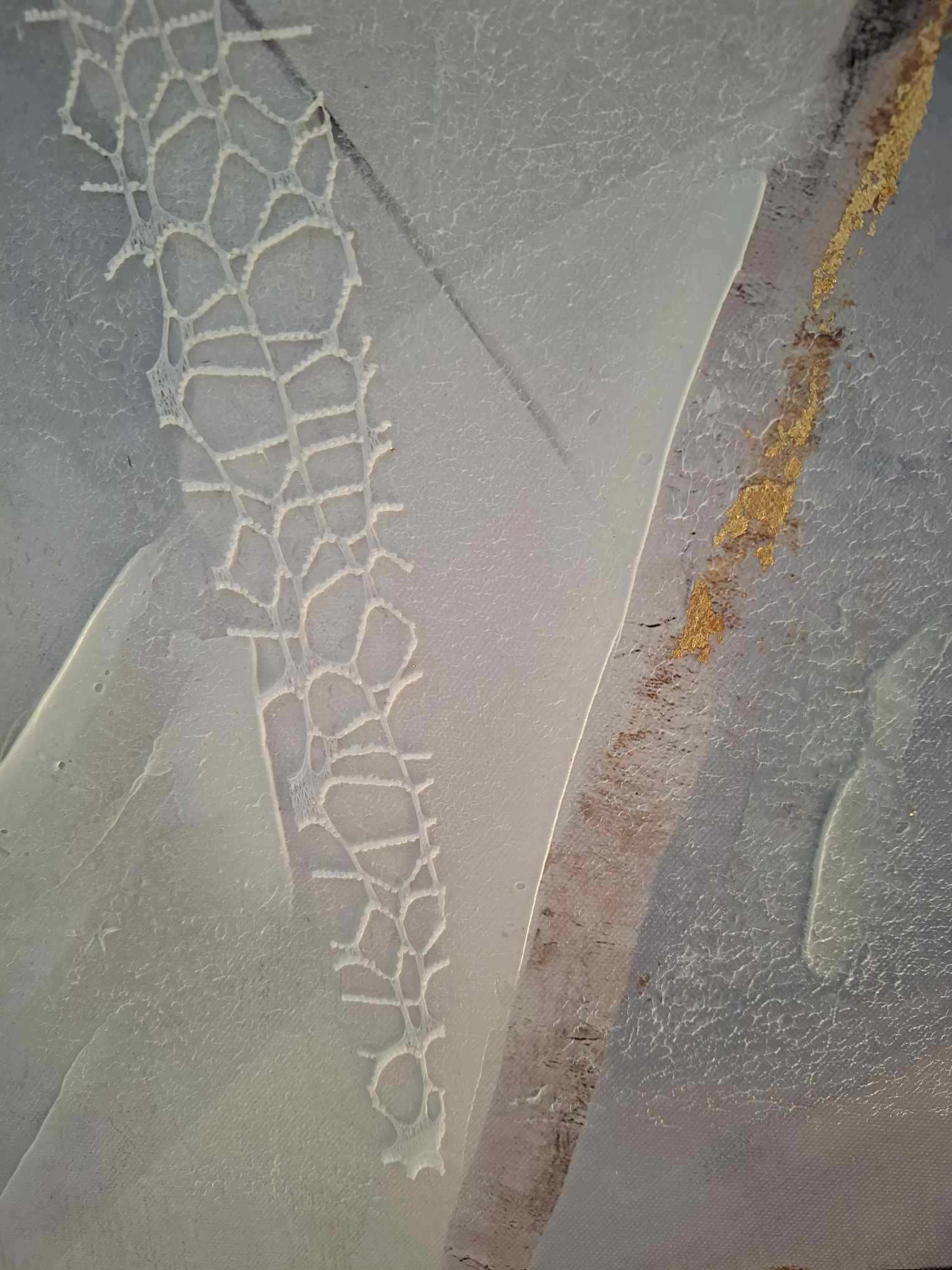 Nowoczesny niebieski obraz na płótnie w srebrnej ramie, 85 x 85 cm