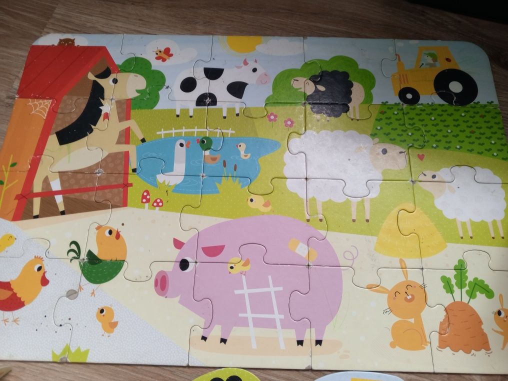 Puzzle że zwierzątkami farma