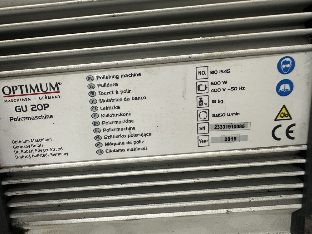 Polidor de matais trifasico