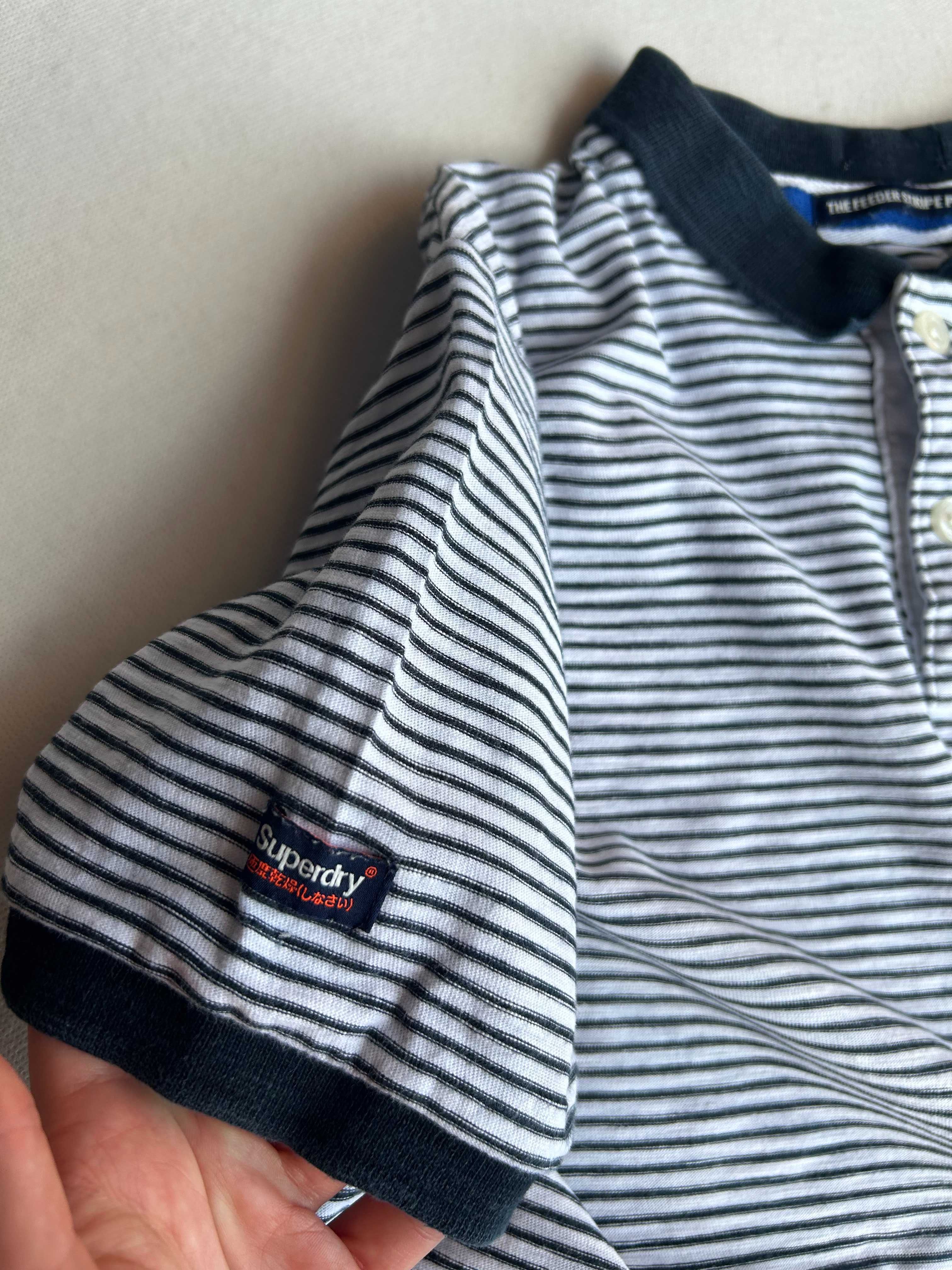 SuperDry _ Koszulka polo w paski rozmiar XL