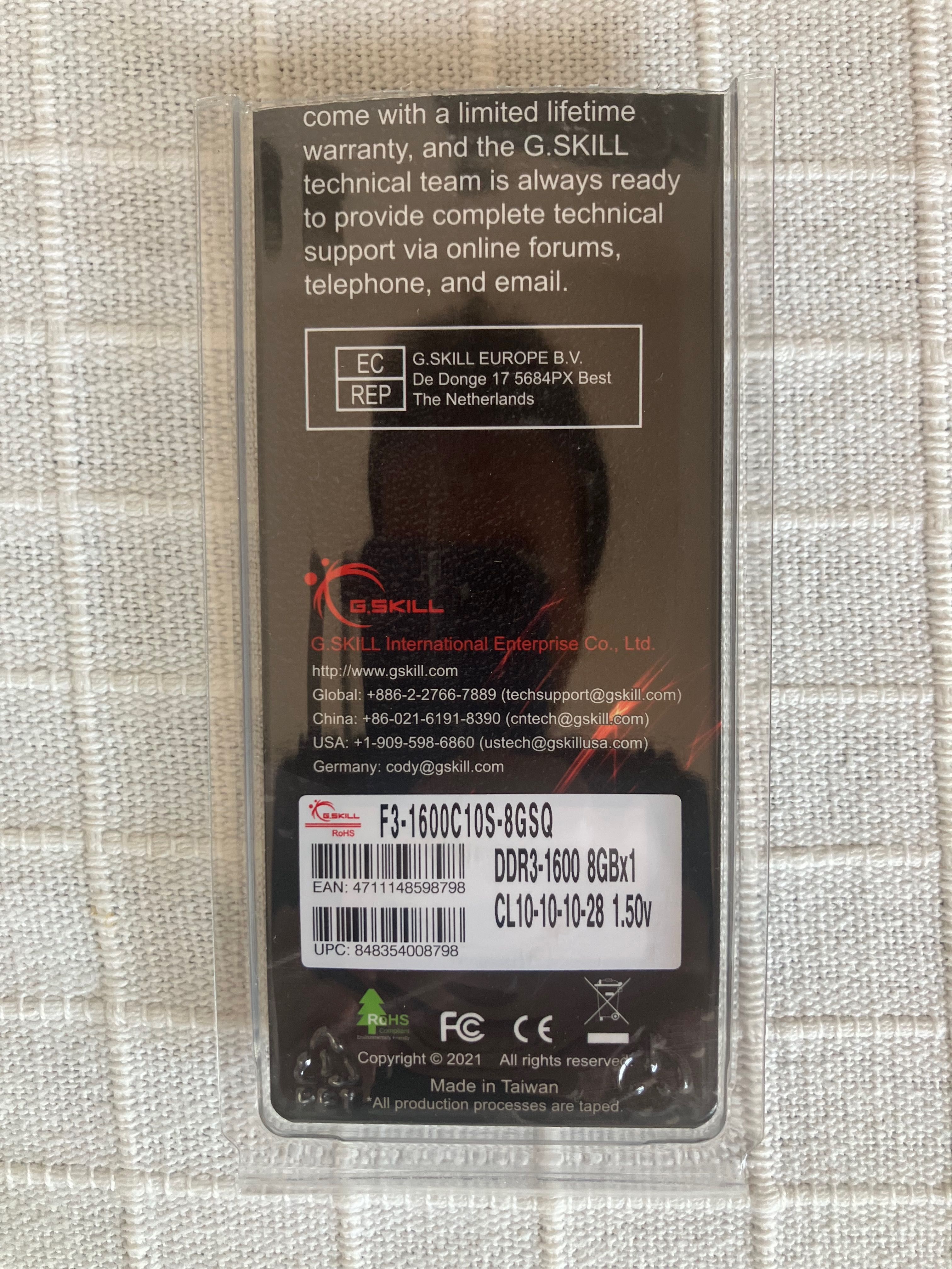 Memória ram G.SKILL 8GB