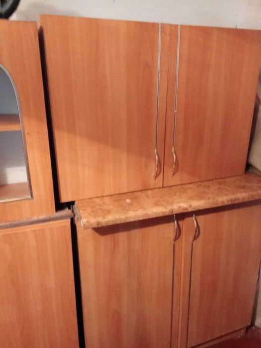 Кухня коричнева меблі на кухню самовивіз Ковель-2