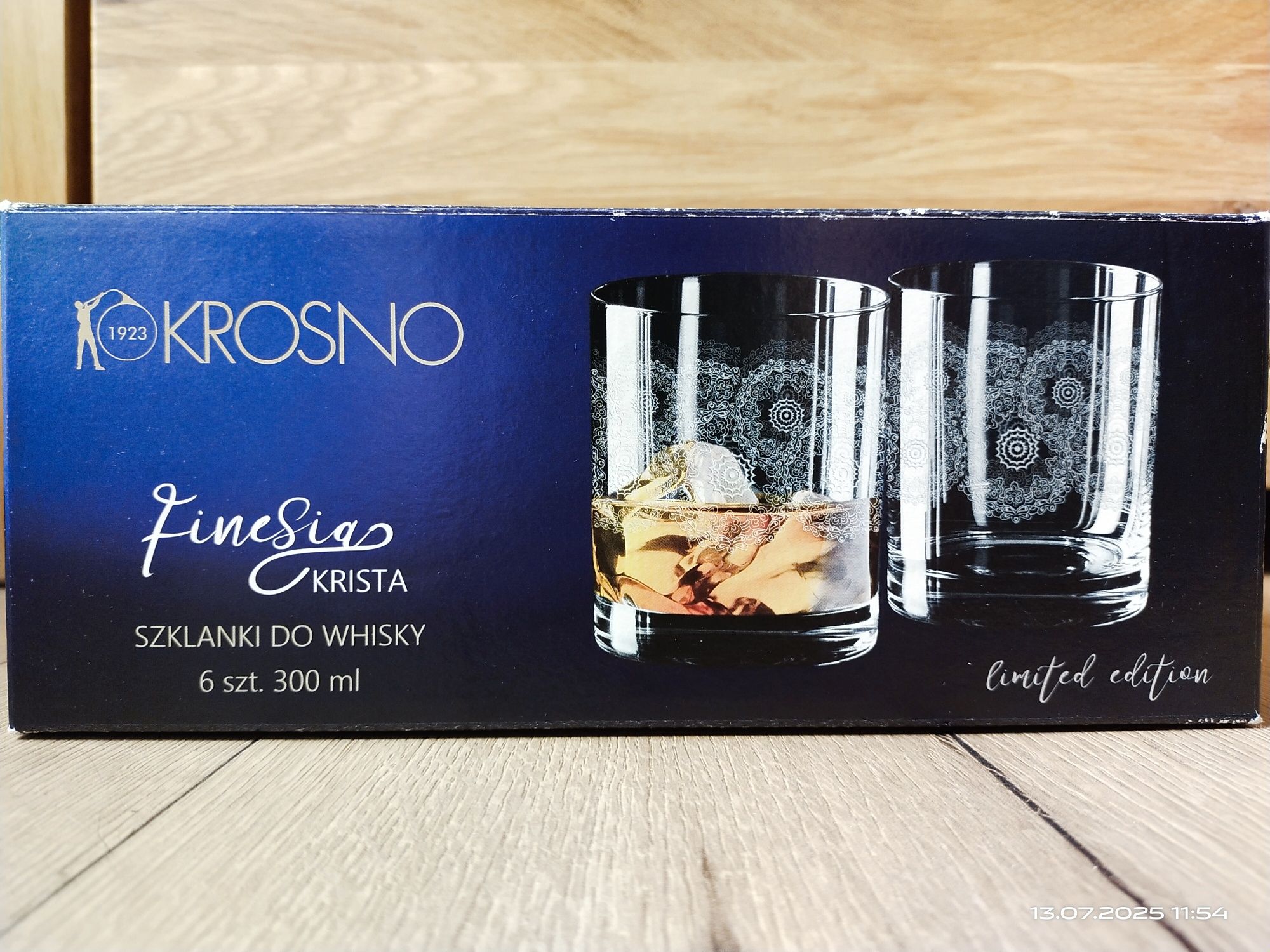 Krosno Finesia szklanki do whisky 300ml