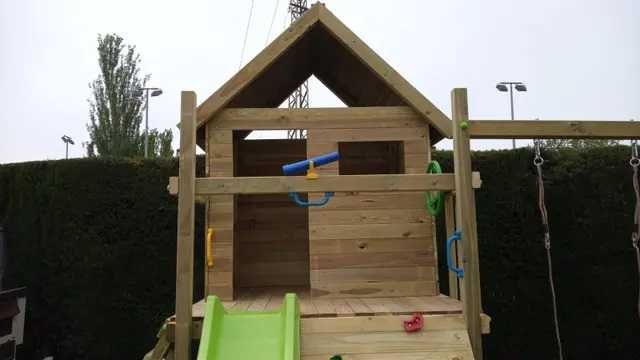 Playground Madeira Escorrega Baloiço Casinha Instalado.