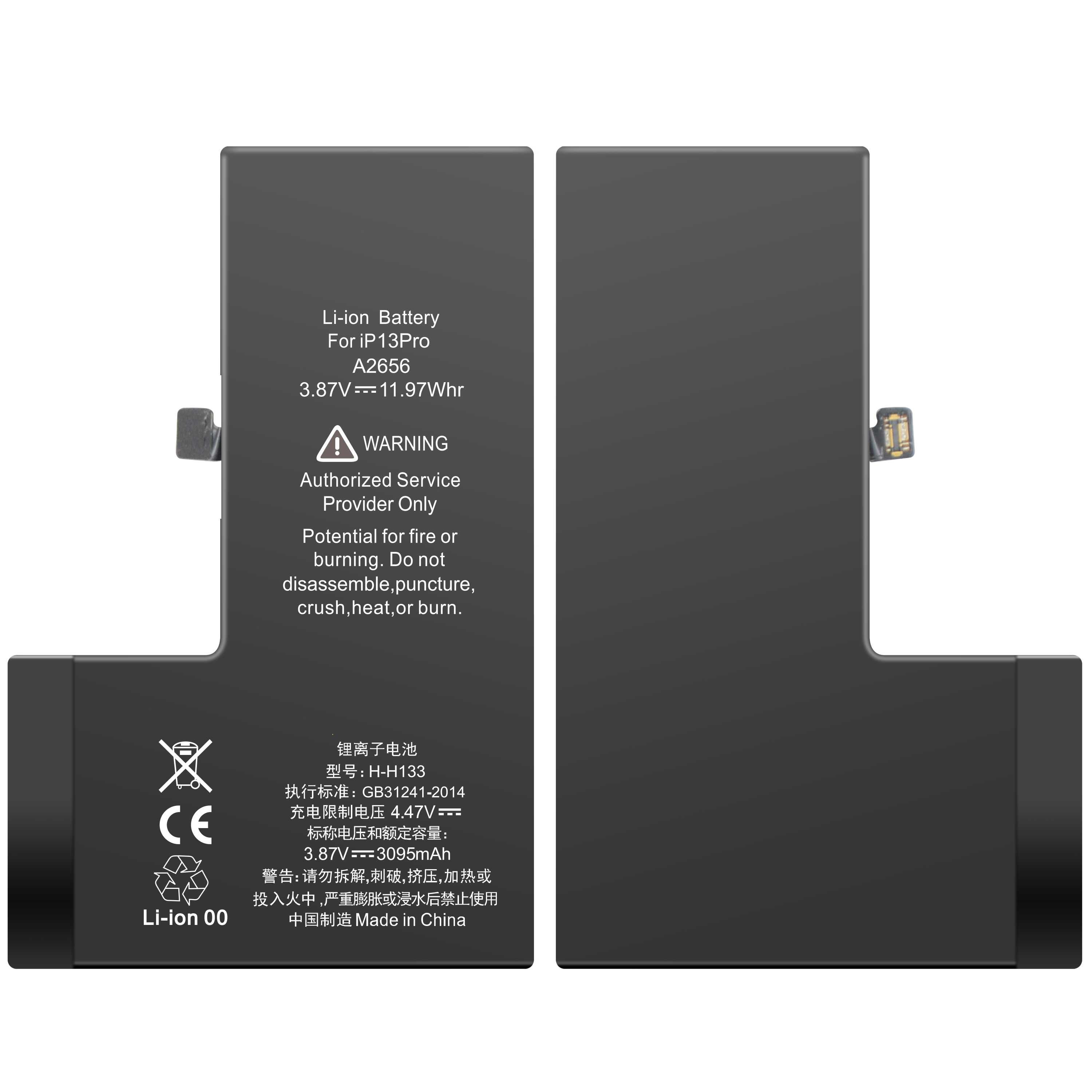 APPLE IPHONE 13 pro BATERIA LI-ION Polymer 3095 mah premium