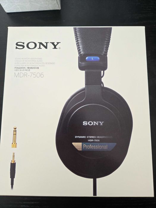 Auscultators Sony MDR-7506 (Novos sem uso)