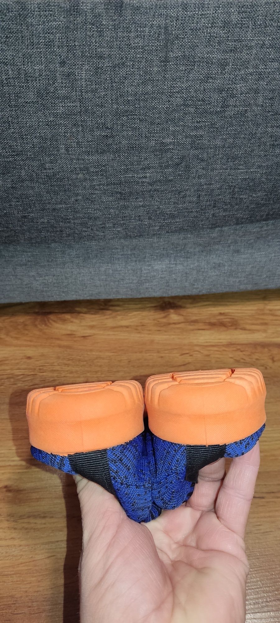 Buty sportowe adidasy chłopięce Granatowe pomarańczowe r.32 (20,5 cm)