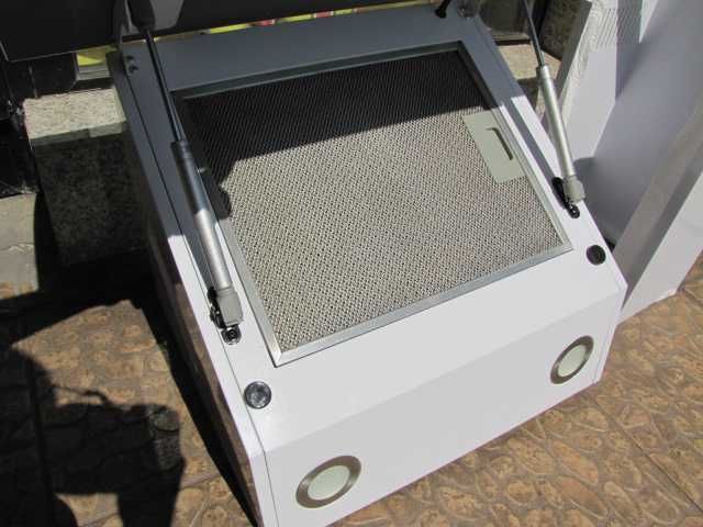 Okap kuchenny wyciąg 60cm szklany biały klarstein Clara