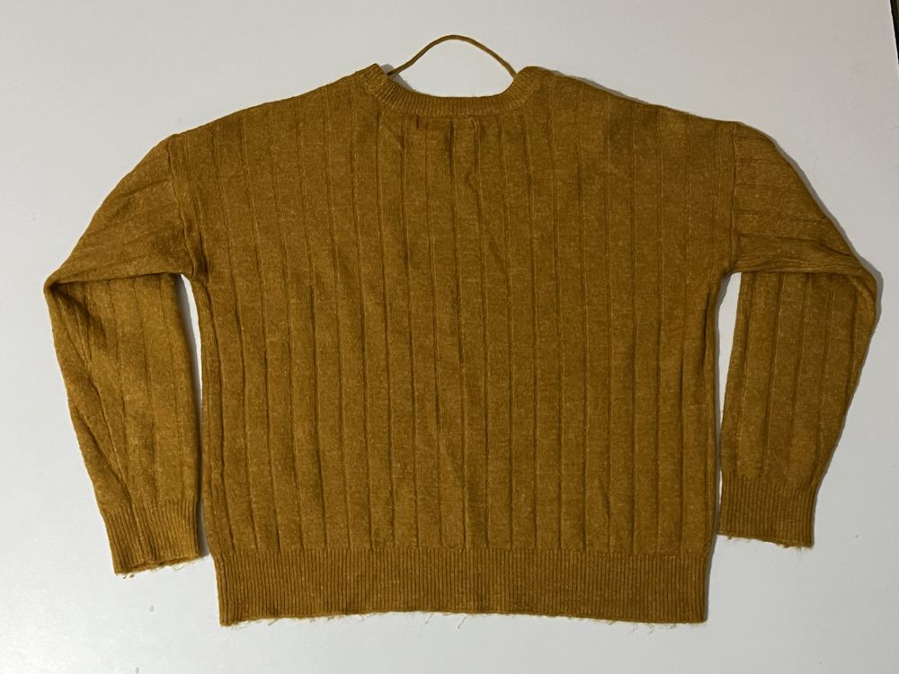 Vero Moda  musztardowy prążkowany  sweter rozmiar M