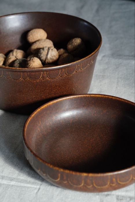 Zestaw miski Kamionka Friedland Germany Katen Geschirr vintage