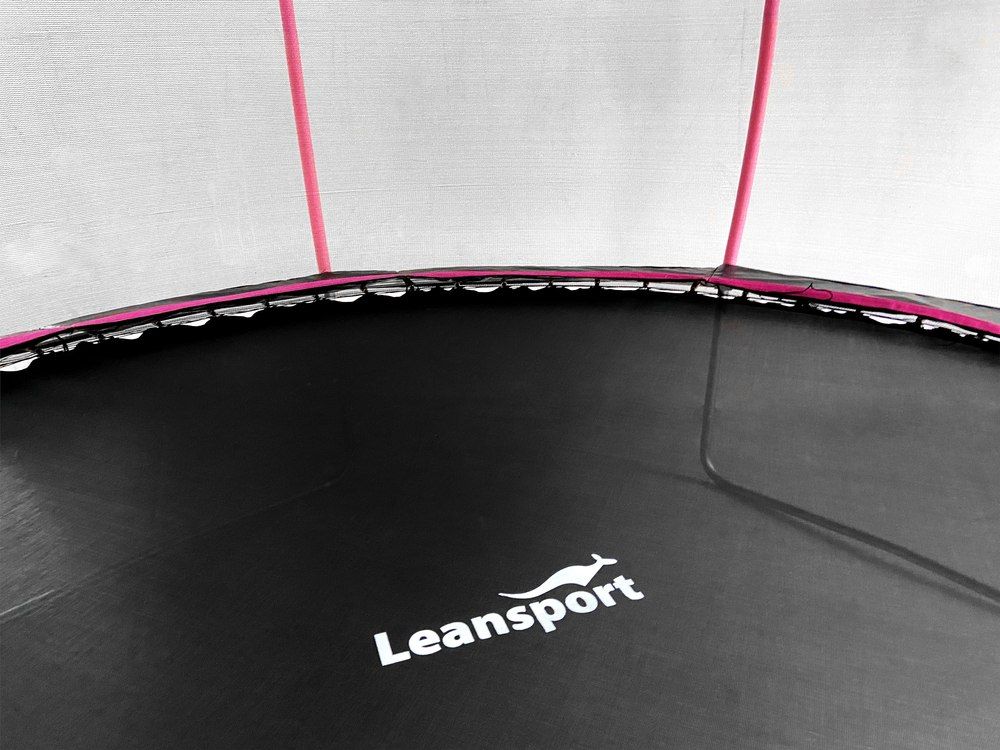 Trampolina LEAN Sport Max 10ft Czarno-Różowa