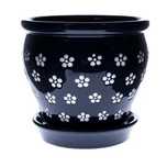 Ceramiczna doniczka z podstawką