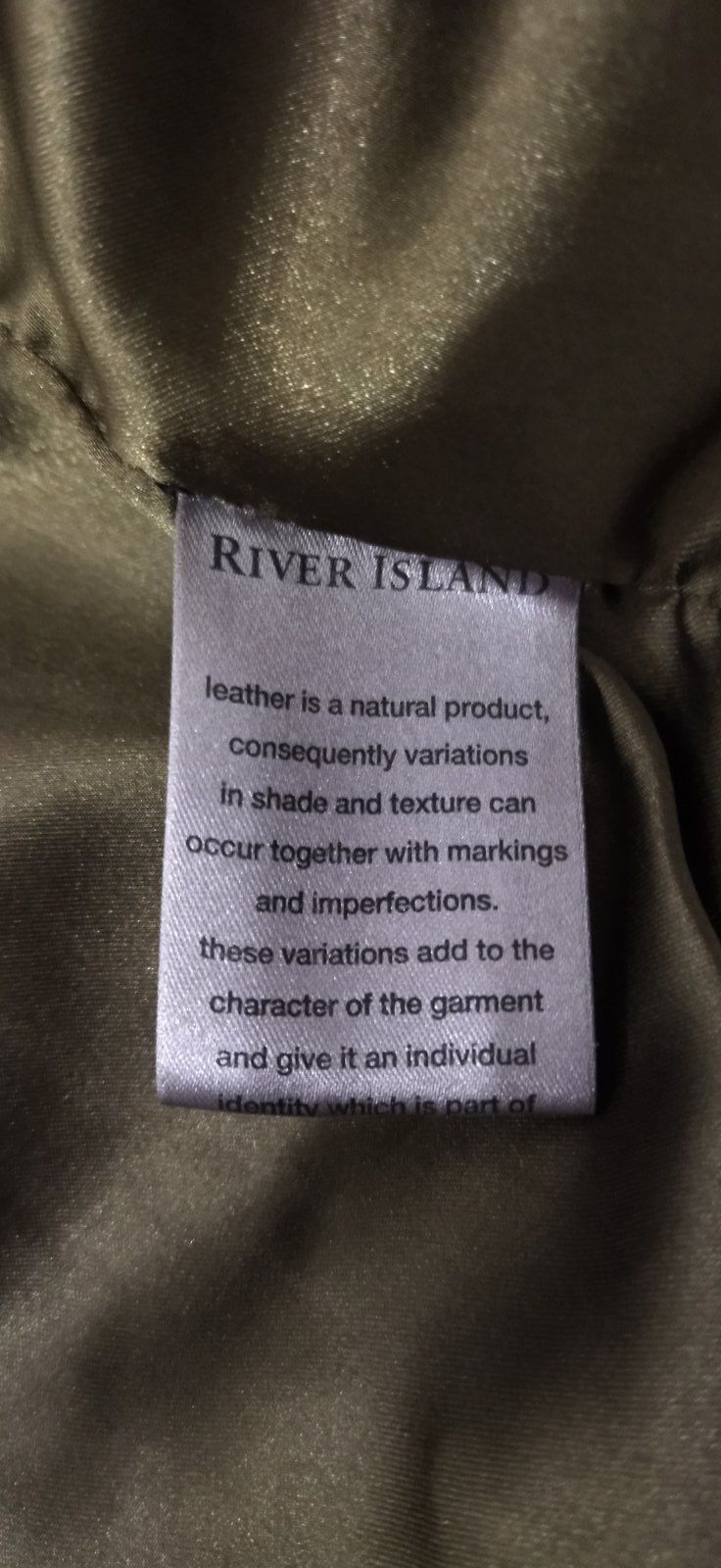 Куртка шкіряна River Island XL