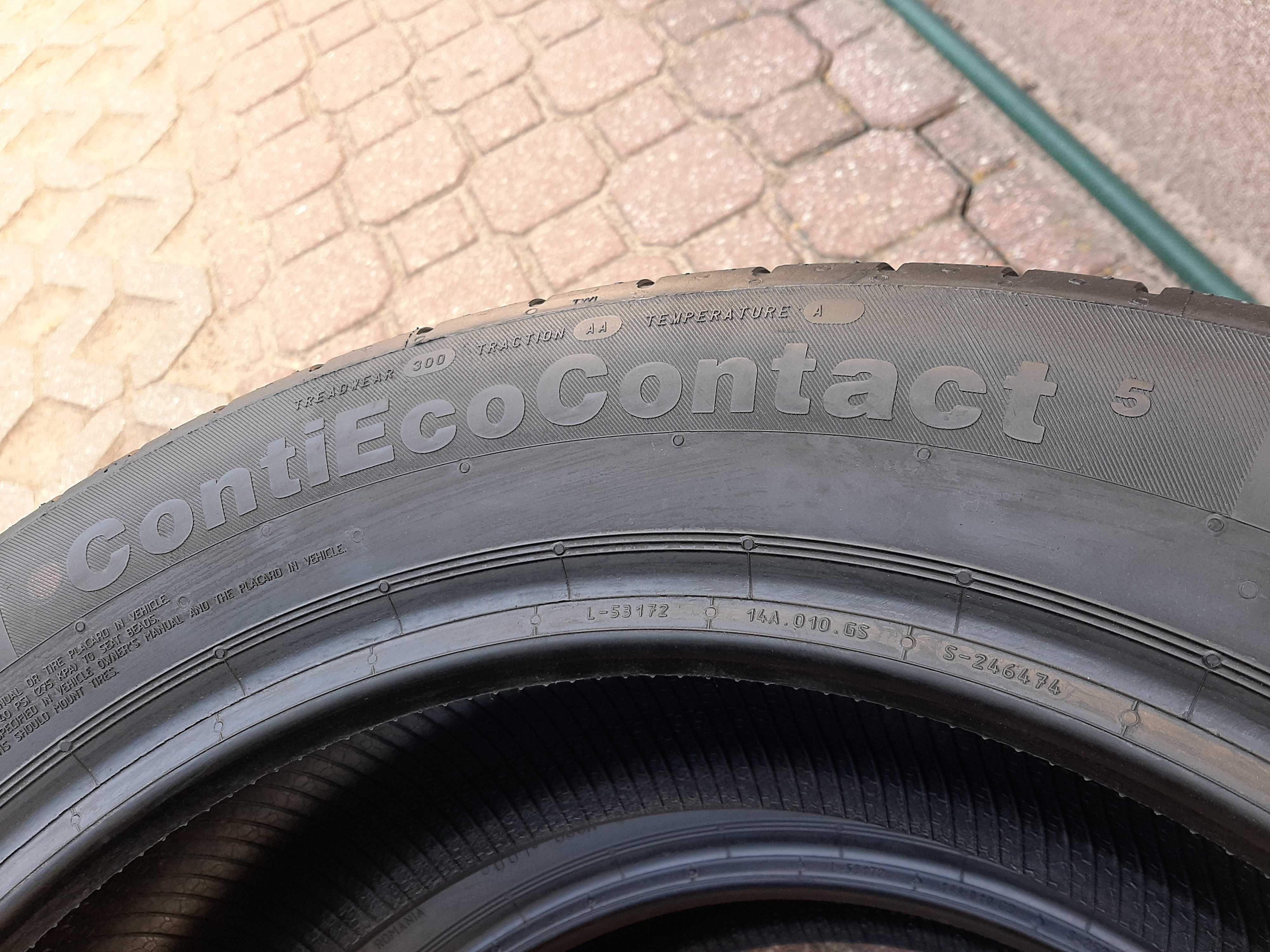 4x Opony letnie 215/55R17 Continental ContiEcoContact5 2022r Demo Nowe