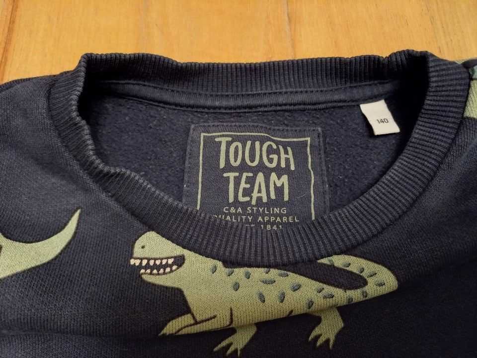 Bluza bluzka sweter chłopięcy dinozaury rozmiar 140 C&A