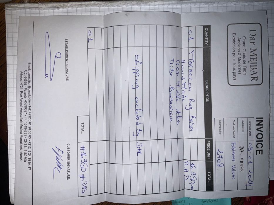 Tapete Berber Original Novo de Marrakesh Grande 3x4m