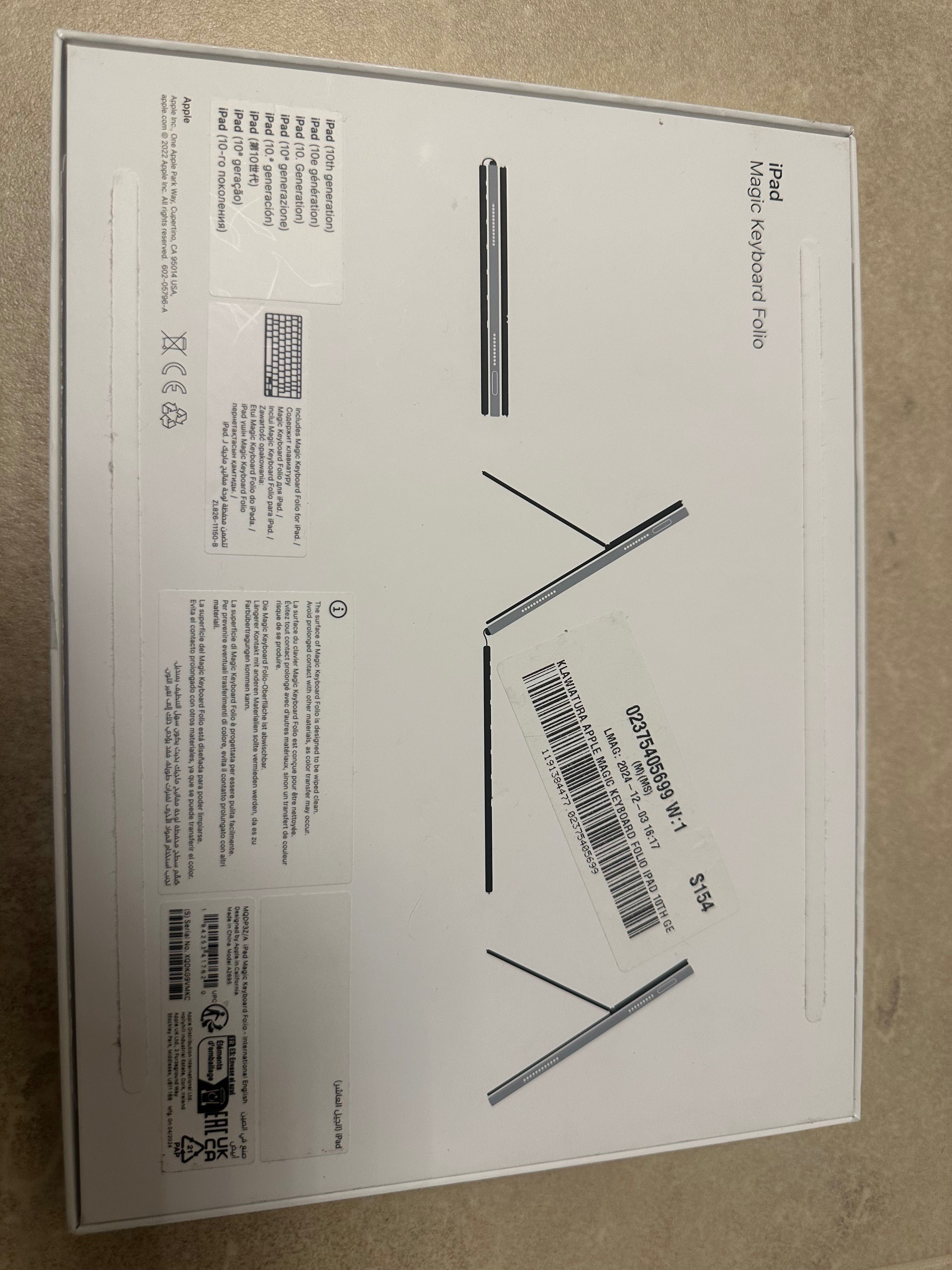 Magic Keyboard Folio IPad 10 gen.