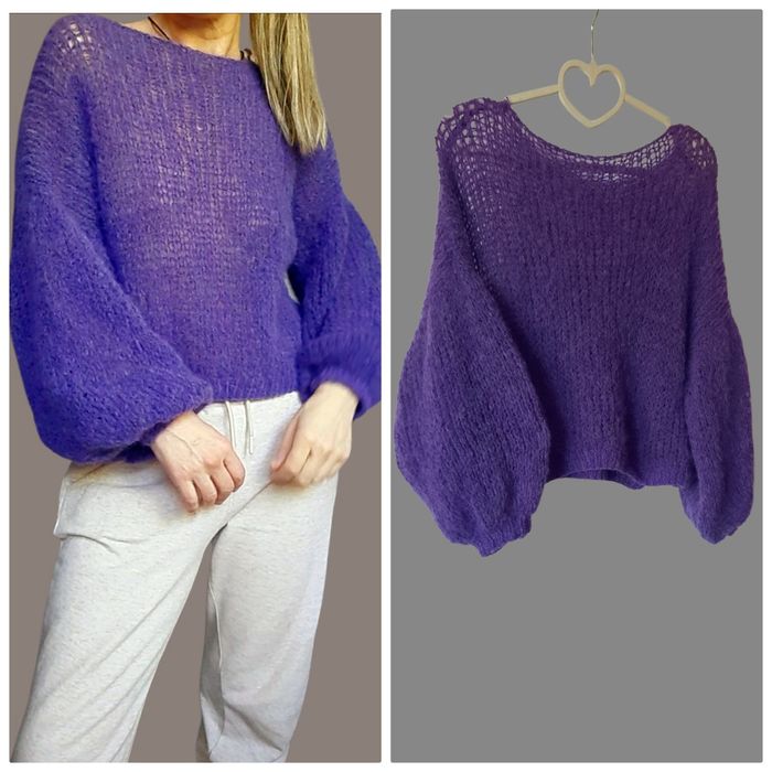 Джемпер паутинка мохер