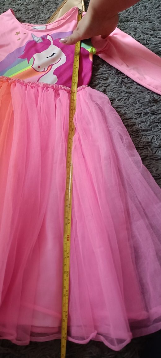 Bal karnawalowy stroj jednorozca przebrabie h&m 122/128