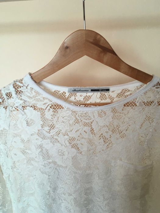 Bluzka z koronki Stradivarius roz. S