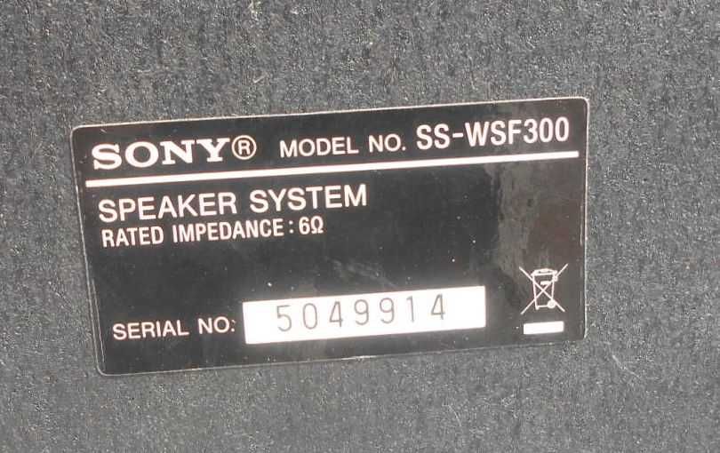 SONY Kino domowe HDB-F300 , Subwoofer SS-WSF300  kolumny SS-TSF300 2:1