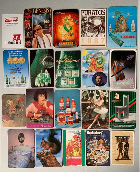 Calendários Antigos Variados (preço unitário)