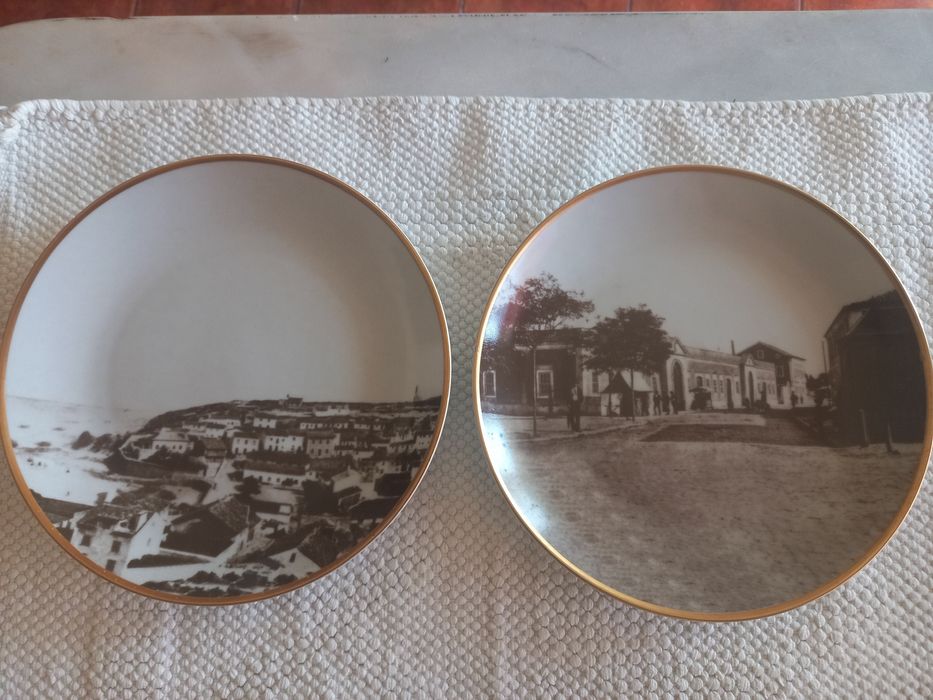 Pratos porcelana alusivos Marinha Grande