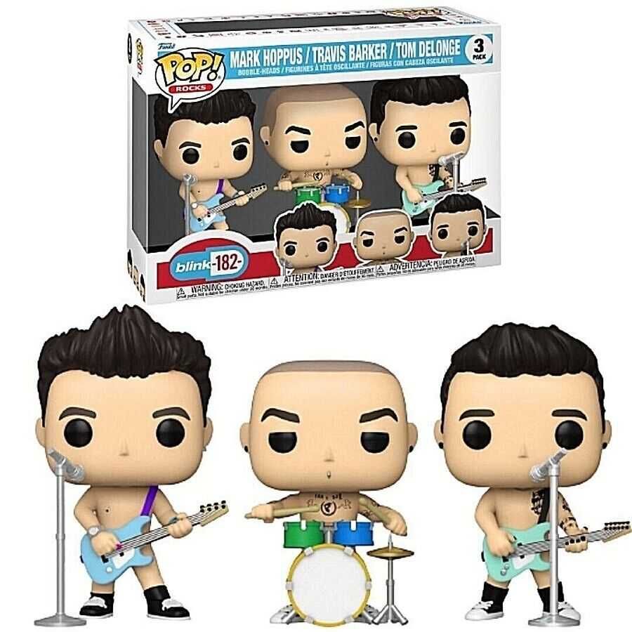 Funko Pop! Rocks Blink-182- Mark/Travis/Tom - 3 Pack - NOVO/LACRADO