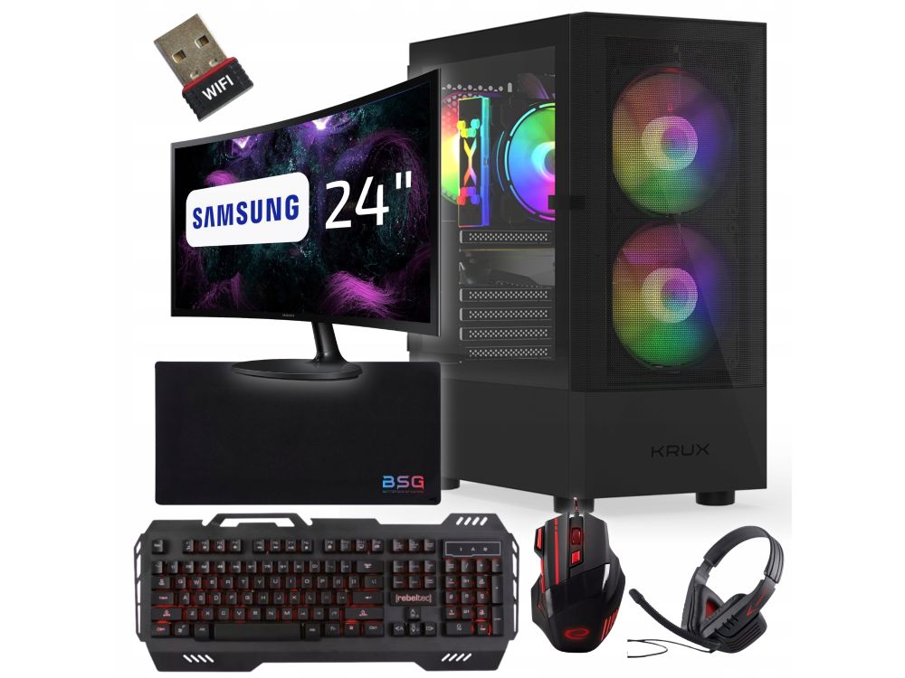Komputer stacjonarny BSG Venom V12 i7, 16GB DDR3, 512GB SSD, Win10Pro