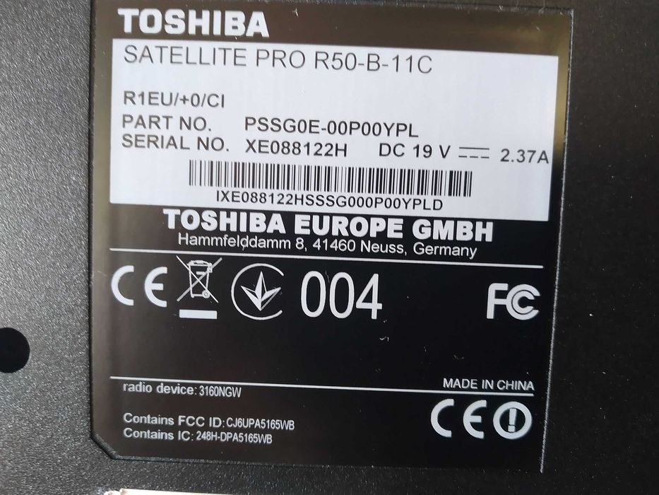 Toshiba Pro R50/Windows 11  /Dysk SSD 240GB /zasilacz komplet- 330 PLN